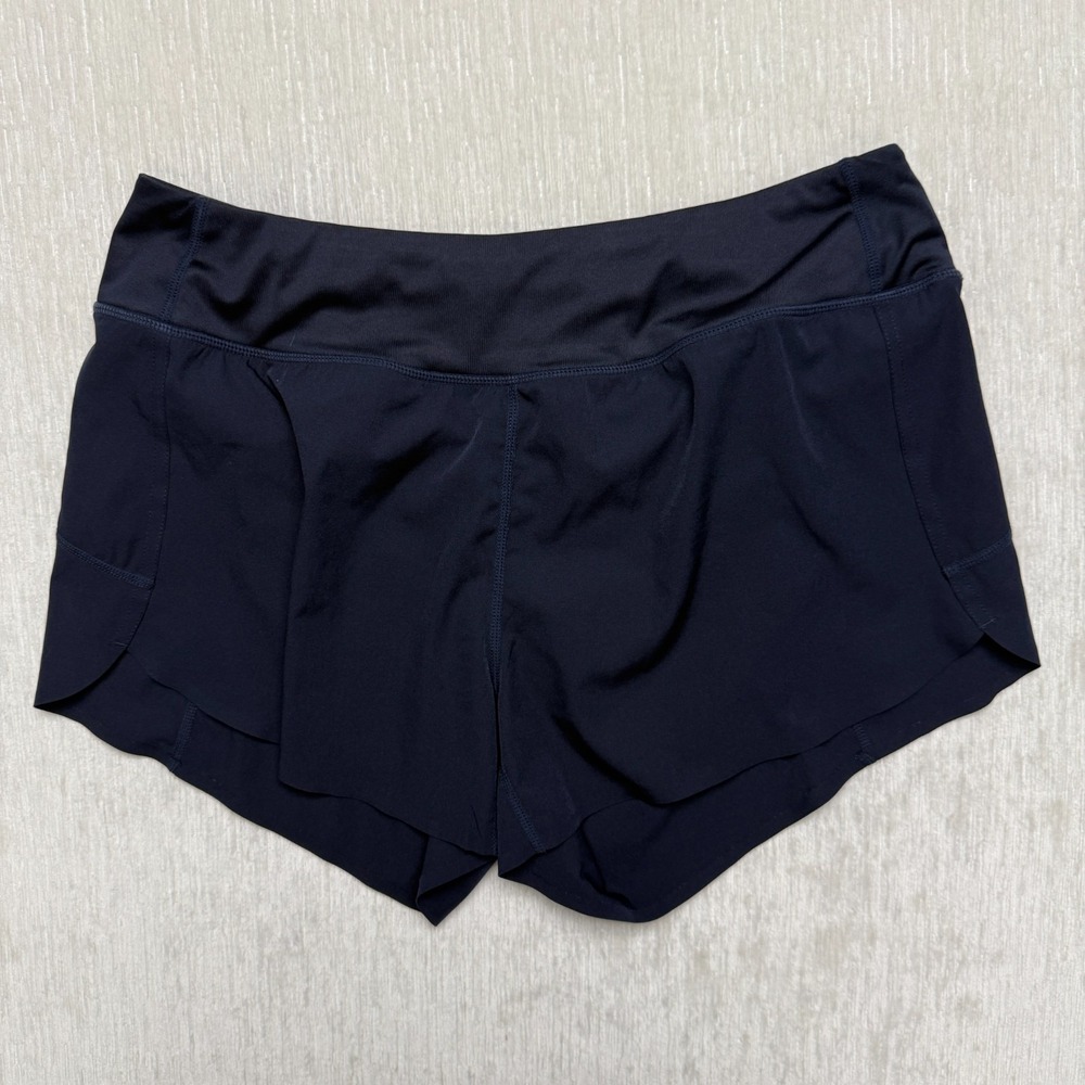 Eddie Bauer Skyline Trail Athletic Shorts Womens Medium Dark Blue In-Brief Gym